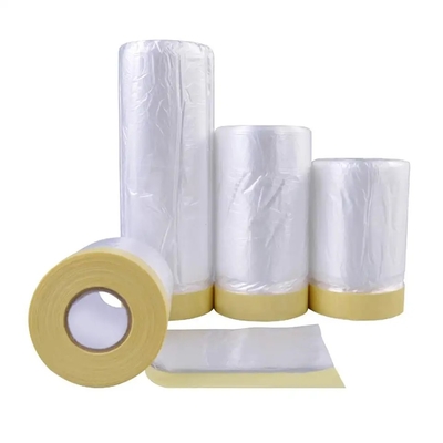 HDPE 프리 녹화된 마스킹 막 실내 야외 보호하는 플라스틱 박막 페인트 용법