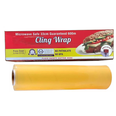 맞춘 부드러운 PE PVC 주방은 달라 붙고 랩 음식 그레이드 플라스틱 신선 보존이 커터와 함께 영화여서 달라 붙습니다