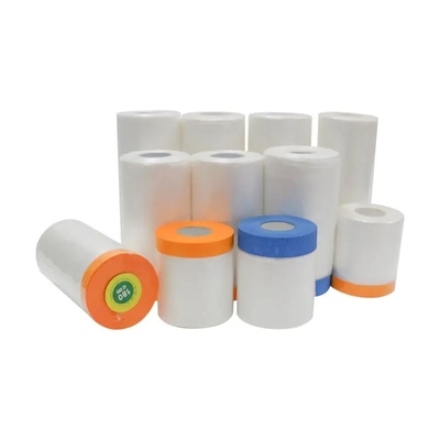 HDPE 프리 녹화된 마스킹 막 실내 야외 보호하는 플라스틱 박막 페인트 용법