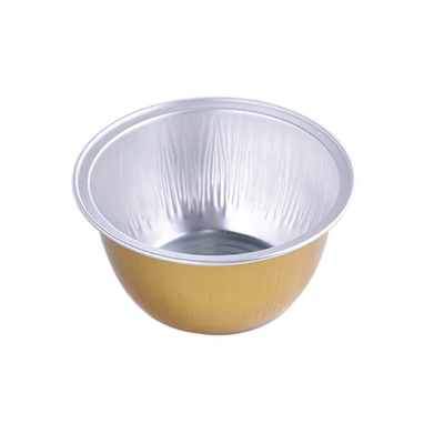 130ML 버릴 수 있는 알루미늄 호일 식료품 용기 주름형 베이킹용은 화려한 케이크 사발 팬을 잔 모양으로 만듭니다